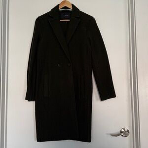 J. Crew Women's Dark Green Wool Coat